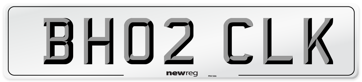 BH02 CLK Number Plate from New Reg